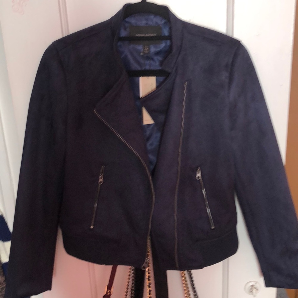 Faux suede jacket